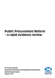 Procurement / Supply chain management / Systems engineering / OpenForum Europe / E-procurement / Management / Sustainable procurement / Public Contracts Scotland / Business / Government procurement / Electronic commerce