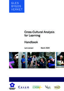 Cross-Cultural Analysis for Learning Handbook Lars Larsson  March 2009