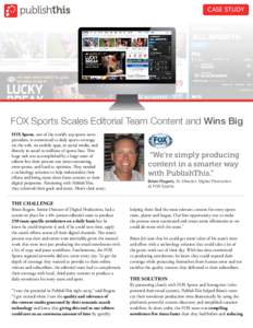 Fox Sports / Fox Broadcasting Company / Speed