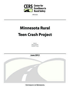 Minnesota Rural Teen Crash Project