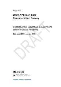 August[removed]APS Non-SES Remuneration Survey  Department of Education, Employment