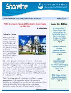 Page  March 2014 news from the Florida Shore and Beach Preservation Association