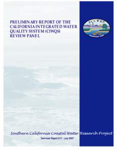 Preliminary report of the California Integrated Water Quality System (CIWQS) Review Panel