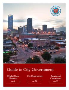 Guide to City Government Helpful Phone Numbers Page 6  City Departments