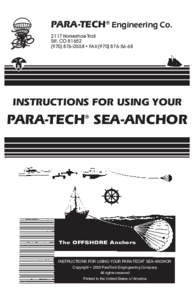 PARA-TECH® Engineering CoHorseshoe Trail Silt, CO0558 • FAX  INSTRUCTIONS FOR USING YOUR