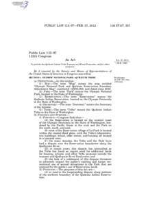 PUBLIC LAW 112–97—FEB. 27, [removed]STAT. 257 Public Law 112–97 112th Congress