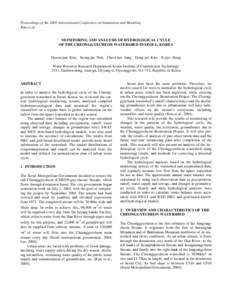 Hydrological modelling / Hydrograph / Water balance / Evapotranspiration / Drainage basin / Surface runoff / Cheonggyecheon / Stormwater / Streamflow / Water / Hydrology / Earth