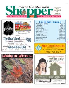 Shopper The White Mountain Serving central and northern  FREE