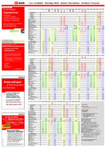 Fahrplan Norddeich – Oldenburg (Oldb) – Bremen / Bremerhaven – Osnabrück / Hannover[removed].14 Streckenfahrplan  RE