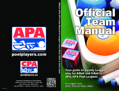 Eight-ball / APA style / APA / Try / Games / American Poolplayers Association / Sports / Acolytes Protection Agency