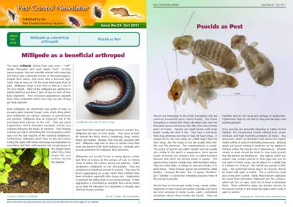 Detritivores / Orders of insects / Arthropods / Millipede / Psocoptera / Centipede / Insect / Pest control / Ant / Phyla / Protostome / Taxonomy