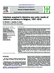 Journal of Hospital Infection120e125 Available online at www.sciencedirect.com Journal of Hospital Infection journal homepage: www.elsevierhealth.com/journals/jhin