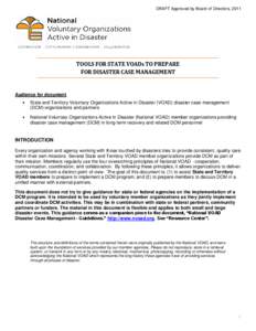 Health / Case management / Healthcare in the United States / Healthcare management / Nursing / Disaster / Capacity building / Decatur Cooperative Ministry / Emergency management / Development / Public safety