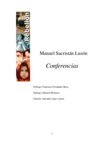 Manuel Sacristán Luzón  Conferencias