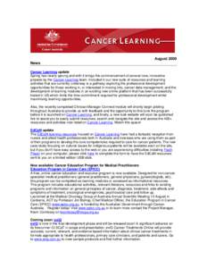 Cancer Australia Meeting – how to effectively