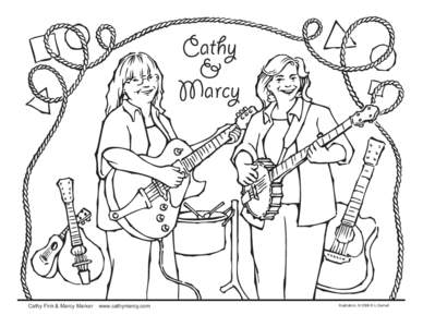 Cathy Fink & Marcy Marxer  www.cathymarcy,com Illustration, © 2006 K.L.Darnell