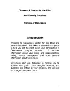 Clovernook / Disability / Health / Visual impairment / Orientation and Mobility / Ohio / North College Hill /  Ohio
