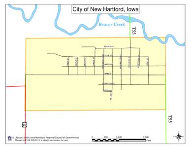 City of New Hartford, Iowa  T55 Beaver Creek