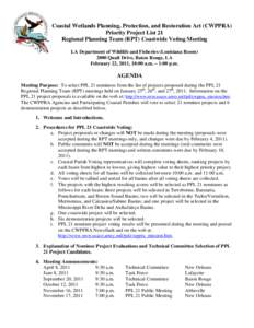 Coastal Wetlands Planning /  Protection and Restoration Act / Mississippi River / Louisiana / Electronic voting / Geography of the United States / United States / Baton Rouge metropolitan area