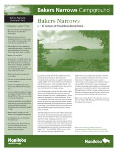 Bakers Narrows Campground Bakers Narrows Provincial Park Campground Tips