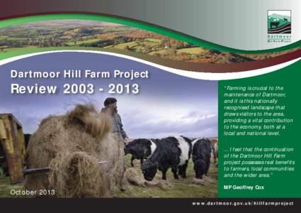 Dartmoor Hill Farm Project  Review[removed] “Farming is crucial to the maintenance of Dartmoor,