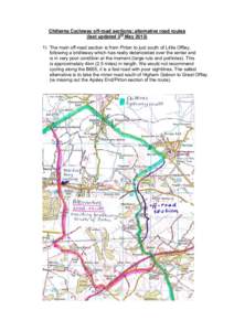 Chilterns Cycleway; alternative sections for slick tyres