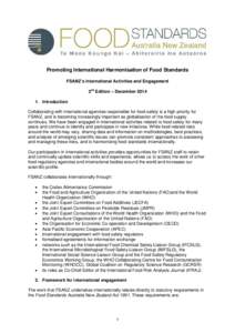 Food and Agriculture Organization / Food science / Nutrition / Food additives / Food Standards Australia New Zealand / Codex Alimentarius / Joint FAO/WHO Expert Committee on Food Additives / E number / Acceptable daily intake / Food and drink / Food safety / Health