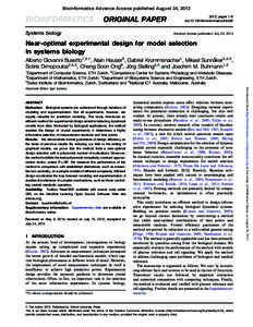 Bioinformatics Advance Access published August 24, 2013  BIOINFORMATICS ORIGINAL PAPER