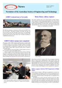 News  Volume 7, number 4 October[removed]Newsletter of the Australian Society of Engineering and Technology