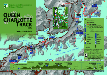 Queen Charlotte Track map - tear-off sheet