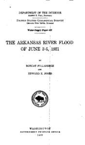 DEPARTMENT OF THE INTERIOR ALBERT B. FALL, Secretary UNITED STATES GEOLOGICAL SURVEY GEORGE 0ns SMITH, Director