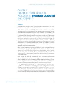 2/CREATING FERTILE GROUND: PROGRESS IN PARTNER COUNTRY ENGAGEMENT  CHAPTER 2: CREATING FERTILE GROUND: PROGRESS IN PARTNER COUNTRY