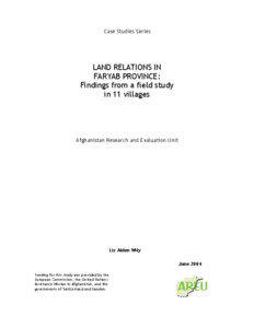 Case Studies Series  LAND RELATIONS IN