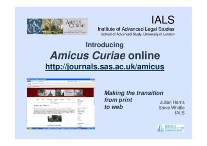 Microsoft PowerPoint - SW_IALS_Amicus_Curiae_online_launch_2011 [Compatibility Mode]