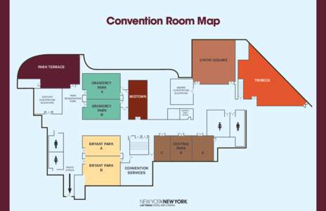 Convention Room Map  UNION SQUARE PARK TERRACE  TRIBECA