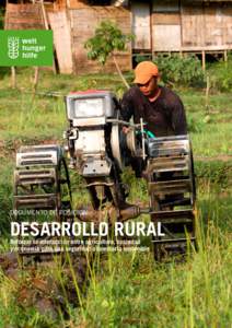 Documento de posiciOn  Desarrollo rural Reforzar la interacción entre agricultura, sociedad y economía para una seguridad alimentaria sostenible