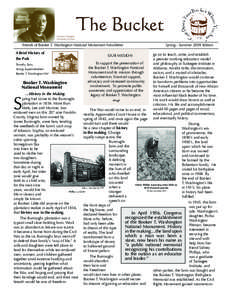 The Bucket Courtesy Tuskegee University Archives Friends of Booker T. Washington National Monument Newsletter	 A Brief History of