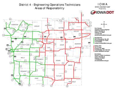 IOWA  District 4 - Engineering Operations Technicians Areas of Responsibility TURIN