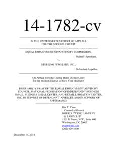 [removed]cv __________________________________________________________ IN THE UNITED STATES COURT OF APPEALS FOR THE SECOND CIRCUIT ___________________________________________________________ EQUAL EMPLOYMENT OPPORTUNITY 