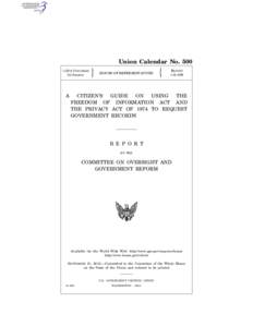 1  Union Calendar No. 500 112TH CONGRESS 