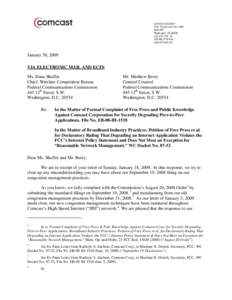 Electronic engineering / Comcast / Voice over IP / Federal Communications Commission / Vonage / PacketCable / Notice of proposed rulemaking / Broadband networks / Internet / Broadband / Electronics / Technology