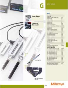 G  Sensor Systems INDEX Sensor Systems