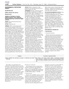 [removed]Federal Register / Vol. 61, No[removed]Thursday, June 27, [removed]Proposed Rules ENVIRONMENTAL PROTECTION AGENCY