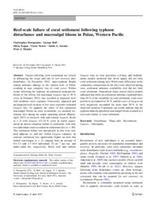 Coral Reefs DOIs00338y REPORT  Reef-scale failure of coral settlement following typhoon