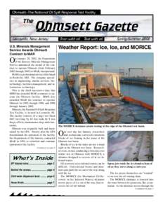 Ohmsett--The National Oil Spill Response Test Facility  The Gazette