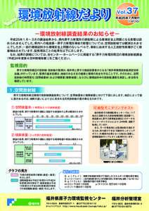 環境放射線だより 環境放射線だ 37  Vol.