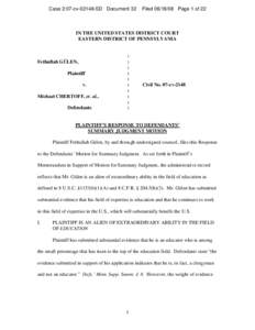 Case 2:07-cvSD Document 32  FiledPage 1 of 22 IN THE UNITED STATES DISTRICT COURT EASTERN DISTRICT OF PENNSYLVANIA