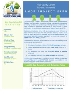 LMOP Project Expo 2012 – Rice County Landfill, Minnesota