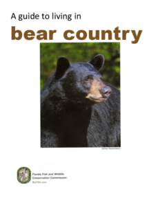 A guide to living in  bear country Human-bear conflicts are preventable. Most conflicts result from people feeding bears either intentionally or unintentionally, even though feeding is illegal in Florida. Bears are attr