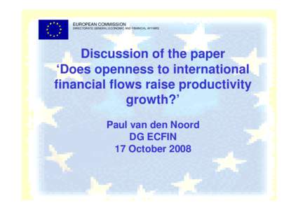 Day[removed]Session 5) VAN DEN NOORD - PRESENTATION.ppt raise productivity growth[removed]ppt